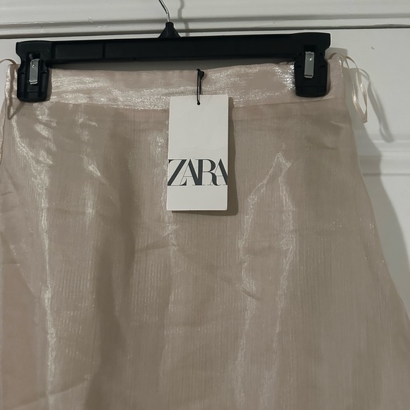 ZARA ORGANZA MIDI SKIRT - Picture 10 of 12
